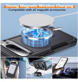 GOOGLE PIXEL 10 PRO XL PREMIUM SLIM DUAL LAYER RUGGED MAGSAFE CASE BLACK