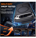 GOOGLE PIXEL 10 PRO XL PREMIUM SLIM DUAL LAYER RUGGED MAGSAFE CASE BLACK