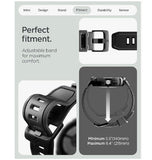 GOOGLE PIXEL WATCH 4 PREMIUM RUGGED ARMOR PRO CASE 45MM BLACK WITH CHARGER STAND | SPIGEN