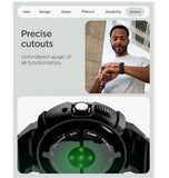 GOOGLE PIXEL WATCH 4 PREMIUM RUGGED ARMOR PRO CASE 41MM BLACK WITH CHARGER STAND | SPIGEN