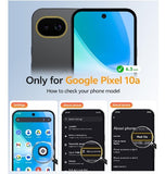 GOOGLE PIXEL 10A PREMIUM SLIM MAGSAFE TRANSLUCENT CASE MATTE BLACK | FNTCASE