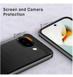 GOOGLE PIXEL 10A PREMIUM SLIM FIT CARBON TEXTURE CASE MATTE BLACK | NATBOK