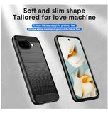 GOOGLE PIXEL 10A PREMIUM SLIM FIT CARBON TEXTURE CASE MATTE BLACK | NATBOK