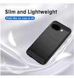 GOOGLE PIXEL 10A PREMIUM SLIM FIT CARBON TEXTURE CASE MATTE BLACK | NATBOK