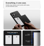 SAMSUNG GALAXY S26 ULTRA PREMIUM SLIM ARMOR CARD CASE BLACK | SPIGEN