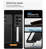 SAMSUNG GALAXY S26 ULTRA PREMIUM SLIM ARMOR CARD CASE BLACK | SPIGEN
