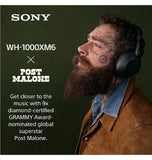 SONY WH1000XM6 NOISE CANCELLING WIRELESS HEADPHONES PLATINUM SILVER