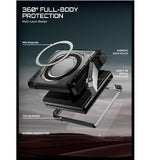 SAMSUNG GALAXY Z FLIP 8 PREMIUM FULL BODY PROTECTIVE MAGSAFE CASE BLACK | SUPCASE