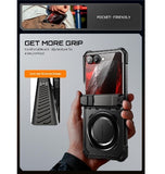 SAMSUNG GALAXY Z FLIP 8 PREMIUM FULL BODY PROTECTIVE MAGSAFE CASE BLACK | SUPCASE