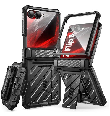 SAMSUNG GALAXY Z FLIP 8 PREMIUM FULL BODY PROTECTIVE CASE BLACK | SUPCASE