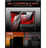 SAMSUNG GALAXY Z FLIP 8 PREMIUM FULL BODY PROTECTIVE CASE BLACK | SUPCASE