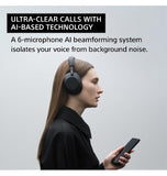 SONY WH1000XM6 NOISE CANCELLING WIRELESS HEADPHONES PLATINUM SILVER