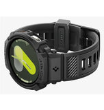 SAMSUNG GALAXY WATCH 9 PREMIUM RUGGED ARMOR PRO CASE 40MM WITH TPU STRAP BLACK | SPIGEN