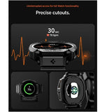 SAMSUNG GALAXY WATCH 9 PREMIUM RUGGED ARMOR PRO CASE 44MM WITH TPU STRAP BLACK | SPIGEN