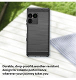 SONY XPERIA 1 VIII SLIM CARBON FIBRE TEXTURE CASE BLACK