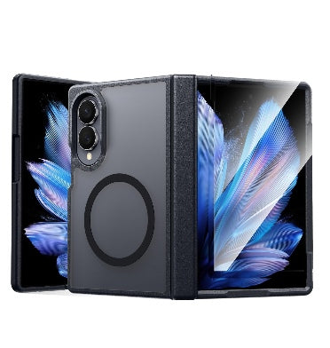 SAMSUNG GALAXY Z FOLD 8 PREMIUM SLIM TRANSLUCENT MAGSAFE BUMPER CASE BLACK/CLEAR | FNTCASE