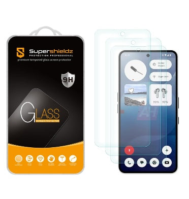 NOTHING PHONE (3A) PREMIUM TEMPERED GLASS SCREEN PROTECTOR 3PK | SUPERSHIELDZ