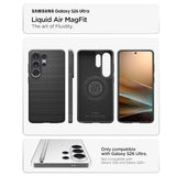 SAMSUNG GALAXY S26 ULTRA PREMIUM SLIM LIQUID AIR MAGSAFE CASE MATTE BLACK | SPIGEN
