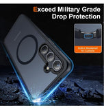 SAMSUNG GALAXY S24+ PREMIUM MAGSAFE CASE TRANSLUCENT BLACK | MEIFIGNO