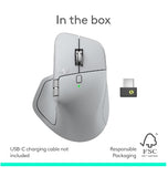 LOGITECH MX MASTER 4 WIRELESS MOUSE PALE GRAY