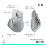 LOGITECH MX MASTER 4 WIRELESS MOUSE PALE GRAY