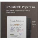 REMARKABLE PAPER PRO WITH MARKER PLUS & PREMIUM LEATHER FOLIO CASE BLACK