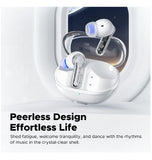 SOUNDPEATS CLEAR WIRELESS IN-EAR EARBUDS CLEAR/WHITE