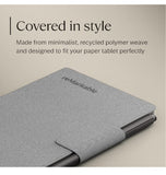 REMARKABLE PAPER PRO MOVE POLYMER WEAVE BOOK FOLIO GRAY | REMARKABLE