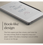 REMARKABLE PAPER PRO MOVE POLYMER WEAVE BOOK FOLIO GRAY | REMARKABLE