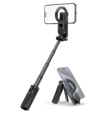 ULANZI MAGSAFE HANDLE GRIP BLUETOOTH POCKET SELFIE STICK TRIPOD BLACK