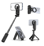 ULANZI MAGSAFE HANDLE GRIP BLUETOOTH POCKET SELFIE STICK TRIPOD BLACK