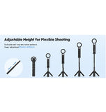 ULANZI MAGSAFE HANDLE GRIP BLUETOOTH POCKET SELFIE STICK TRIPOD BLACK