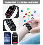 QVEV MULTIFUNCTION MULTISPORT SMARTWATCH FITNESS TRACKER BLACK