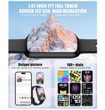 QVEV MULTIFUNCTION MULTISPORT SMARTWATCH FITNESS TRACKER BLACK