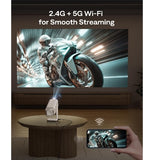 AURZEN BOOM AIR PORTABLE PROJECTOR WITH GOOGLE TV OFF-WHITE