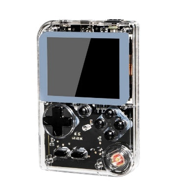 RETRO HANDHELD GAME CONSOLE TRANSPARENT WHITE
