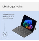 MICROSOFT SURFACE PRO 12 12" ALCANTARA TYPE COVER WITH SLIM PEN 2 OCEAN