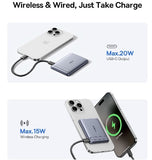 BASEUS PICOGO ULTRA-MINI QI2 5000MAH MAGSAFE WIRELESS MAGNETIC POWERBANK