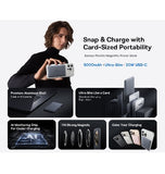 BASEUS PICOGO ULTRA-MINI QI2 5000MAH MAGSAFE WIRELESS MAGNETIC POWERBANK