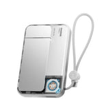 SHARGE ICEMAG3 MAGSAFE 10000MAH 25W QI2 POWERBANK WITH ACTIVE COOLING AND FOLDABLE STAND WHITE