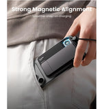 SHARGE ICEMAG3 MAGSAFE 10000MAH 25W QI2 POWERBANK WITH ACTIVE COOLING AND FOLDABLE STAND WHITE