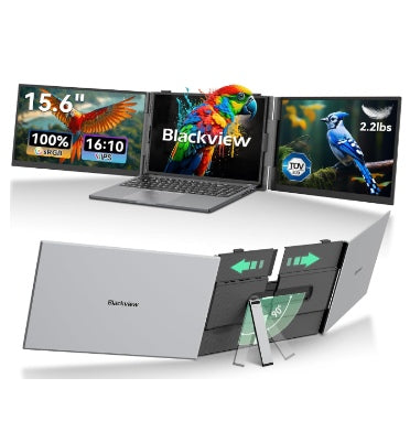 BLACKVIEW DCM8 15.6" PORTABLE TRIPLE LAPTOP SCREEN EXTENDER