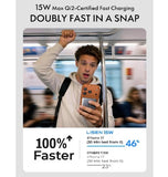 LISEN ULTRA SLIM MAGSAFE 5000MAH QI2 15W WIRELESS MAGNETIC POWERBANK ICE GRAY