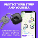 TILE MATE BLUETOOTH TRACKER (2024) BLACK/WHITE 2PK