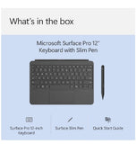 MICROSOFT SURFACE PRO 12 12" ALCANTARA TYPE COVER WITH SLIM PEN 2 SLATE
