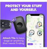 TILE MATE PRO BLUETOOTH TRACKER (2024) BLACK/WHITE 4PK