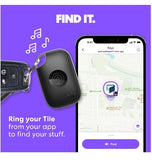 TILE MATE PRO BLUETOOTH TRACKER (2024) BLACK/WHITE 2PK