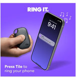 TILE MATE PRO BLUETOOTH TRACKER (2024) BLACK/WHITE 4PK