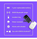 TILE MATE PRO BLUETOOTH TRACKER (2024) BLACK/WHITE 4PK