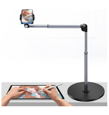 HEAVY DUTY ALUMINUM OVERHEAD 35CM FLEXIBLE 360 ARTICULATING ARM PHONE MOUNT STAND
